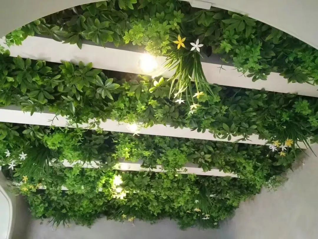 仿真植物吊頂和墻面空間裝飾的魅力